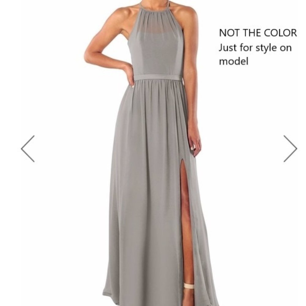 Brideside Samantha Dress (Charcoal - Size 8L)